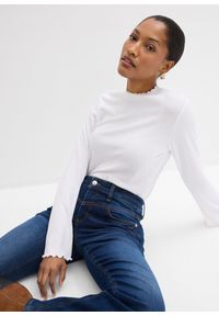 bonprix - Jeansy ze stretchem o kroju bootcut, mid waist. Kolor: niebieski #2