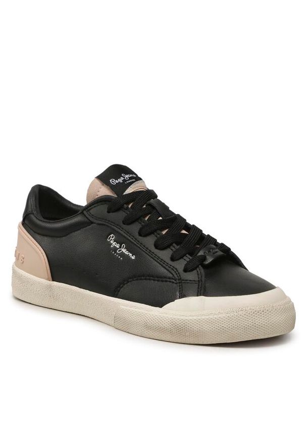 Trampki Pepe Jeans. Kolor: czarny. Styl: vintage