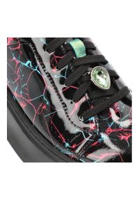 Czarne Sneakersy Maciejka Stylowe Obuwie Damskie. Kolor: czarny. Materiał: lakier #5