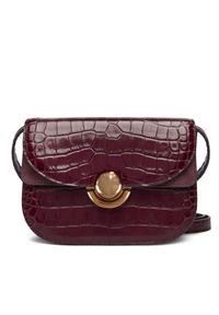 Furla Torebka WB01737 BX3178 BG 26700 Bordowy. Kolor: czerwony. Materiał: skórzane