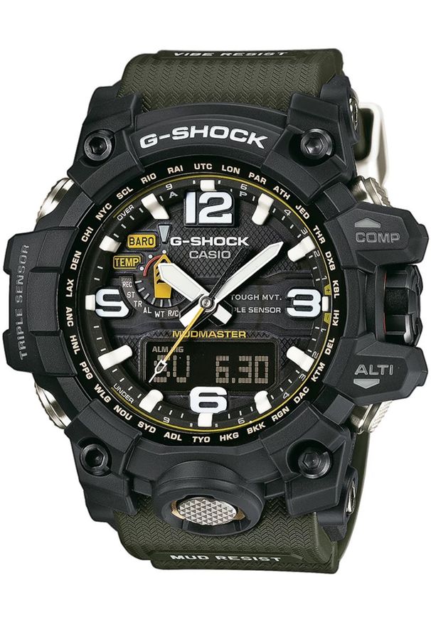 G-Shock - Zegarek Męski G-SHOCK Mudmaster MASTER OF G PREMIUM GWG-1000-1A3ER. Rodzaj zegarka: cyfrowe. Materiał: tworzywo sztuczne. Styl: sportowy