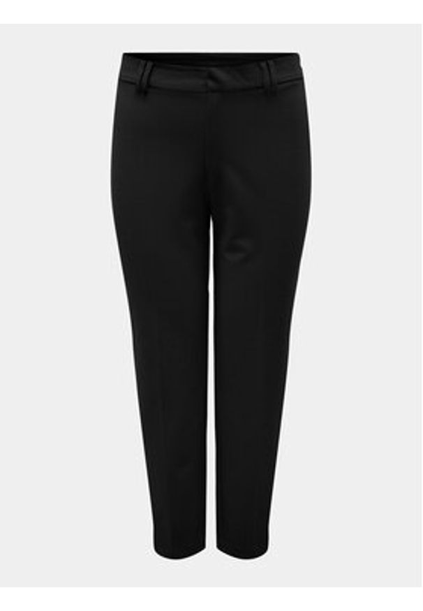 ONLY Carmakoma Chinosy Peach 15312306 Czarny Slim Fit. Kolor: czarny. Materiał: syntetyk