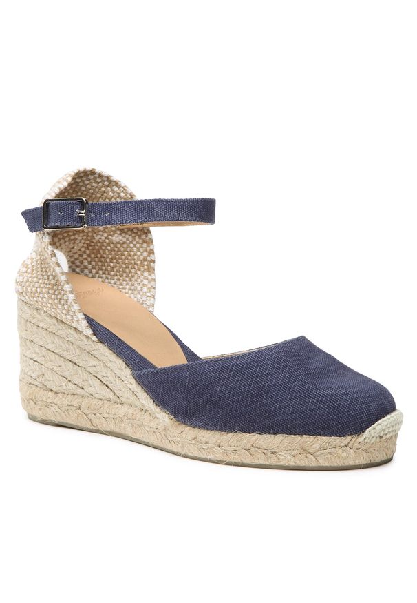 Espadryle Castañer Carol/6/002 021655-302 302. Kolor: niebieski. Materiał: skóra