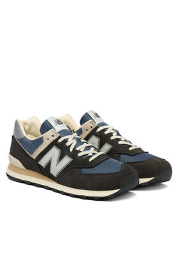 New Balance Sneakersy U574SGG M Czarny. Kolor: czarny. Materiał: nubuk, skóra. Model: New Balance 574