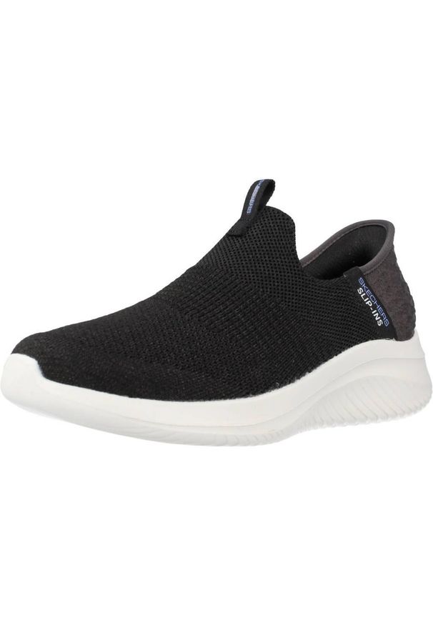 skechers - Kapcie SKECHERS SLIP-INS: SUMIT Czarny. Kolor: czarny. Materiał: tkanina. Model: Skechers Sport. Sport: turystyka piesza