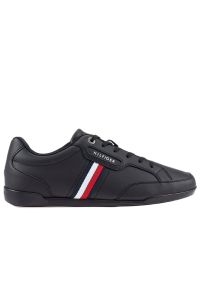 TOMMY HILFIGER - Buty Tommy Hilfiger Classic LO Cupsole Leather FM0FM04277-BDS - czarne. Okazja: na co dzień. Kolor: czarny. Materiał: kauczuk, materiał, guma, poliester, skóra, nylon. Szerokość cholewki: normalna