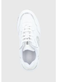 Liu Jo buty kolor biały. Zapięcie: sznurówki. Kolor: biały. Materiał: guma. Obcas: na platformie