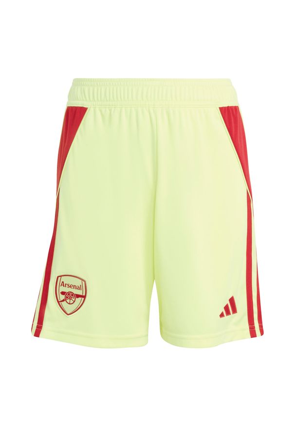 Adidas - Krótki strój bramkarski dla dziecka Arsenal 2025/26. Kolor: zielony. Długość: krótkie. Styl: młodzieżowy, sportowy