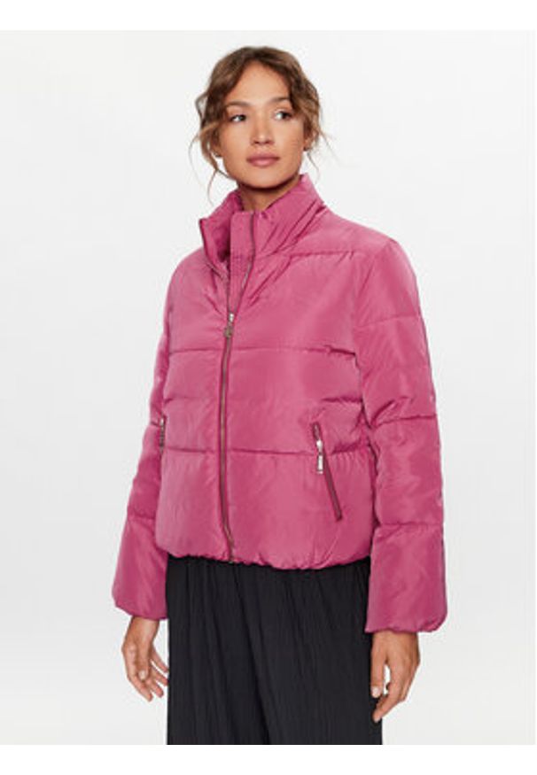 Liu Jo Kurtka przejściowa TF3142 T3552 Różowy Regular Fit. Kolor: różowy. Materiał: syntetyk