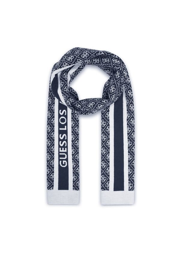 Guess Szalik W4BZ22 Z3JD2 Granatowy. Kolor: niebieski. Materiał: poliester, materiał