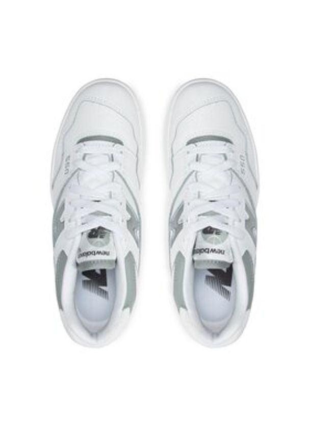 New Balance Sneakersy BBW550BG Biały. Kolor: biały. Materiał: skóra