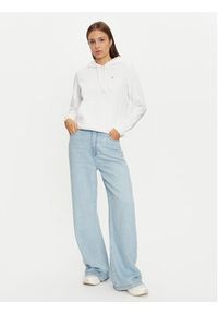 Tommy Jeans Bluza DW0DW19958 Biały Regular Fit. Kolor: biały. Materiał: bawełna #5