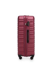 Wittchen - Duża walizka z zawieszką bordowa. Kolor: czerwony. Styl: wakacyjny #2