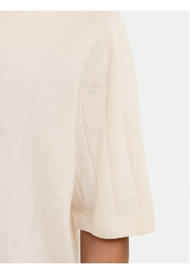 Jack & Jones - Jack&Jones Sweter Varenna 12272578 Beżowy Relaxed Fit. Kolor: beżowy. Materiał: bawełna