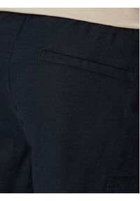 BOSS Szorty materiałowe Sisla 50559366 Granatowy Relaxed Fit. Kolor: niebieski. Materiał: len #2