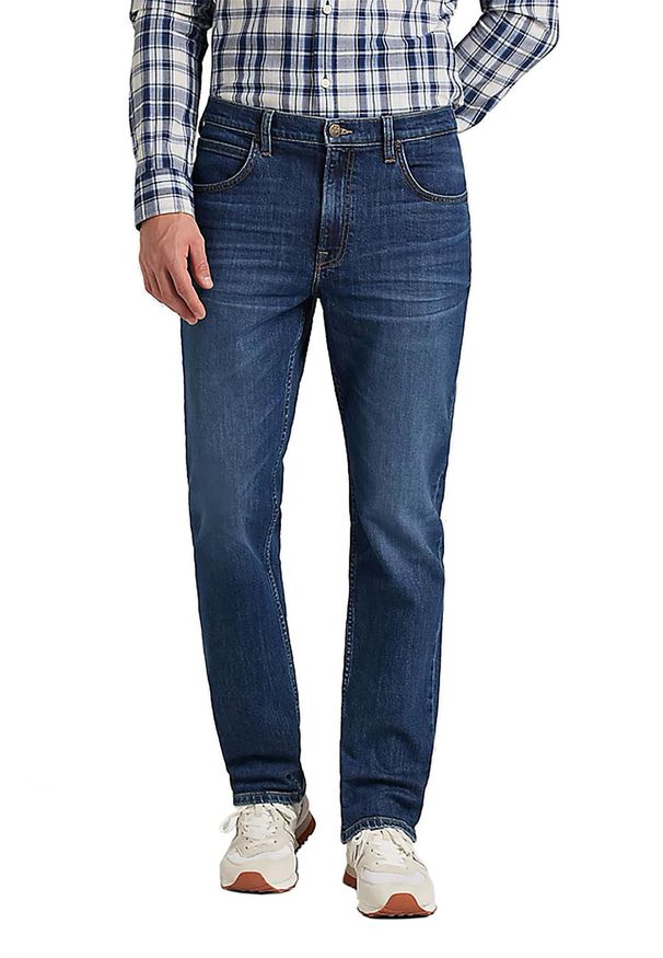 Lee - LEE BROOKLYN STRAIGHT MĘSKIE SPODNIE JEANSOWE SEA SALT WORN L452PXEI