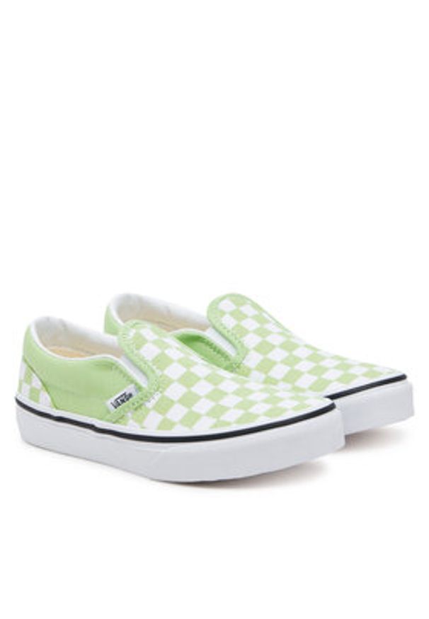 Vans Tenisówki Classic Slip-On VN000D0JE2Y1 Zielony. Zapięcie: bez zapięcia. Kolor: zielony. Materiał: materiał