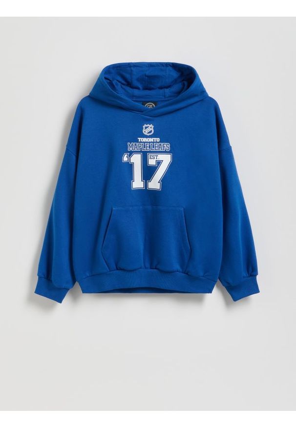 Reserved - Bluza Toronto Maple Leafs - granatowy. Kolor: niebieski. Materiał: bawełna, dzianina