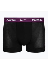 Bokserki męskie Nike Everyday Cotton Stretch Trunk. Kolor: czarny