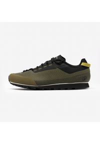 quechua - Buty turystyczne męskie Arpenaz 500 Revival Technical. Kolor: wielokolorowy, czarny, zielony. Materiał: kauczuk. Wzór: gładki