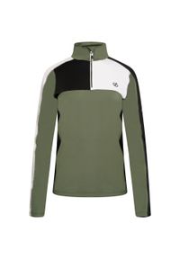DARE 2B - Damska bluza turystyczna z suwakiem Default II. Kolor: zielony. Materiał: elastan, poliester. Sport: turystyka piesza