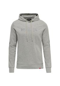 Bluza z kapturem Hummel Legacy Logo Plus. Typ kołnierza: kaptur. Kolor: szary