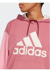 Adidas - adidas Bluza Essentials Big Logo Oversized French Terry Hoodie IC9869 Różowy Loose Fit. Kolor: różowy. Materiał: bawełna #4