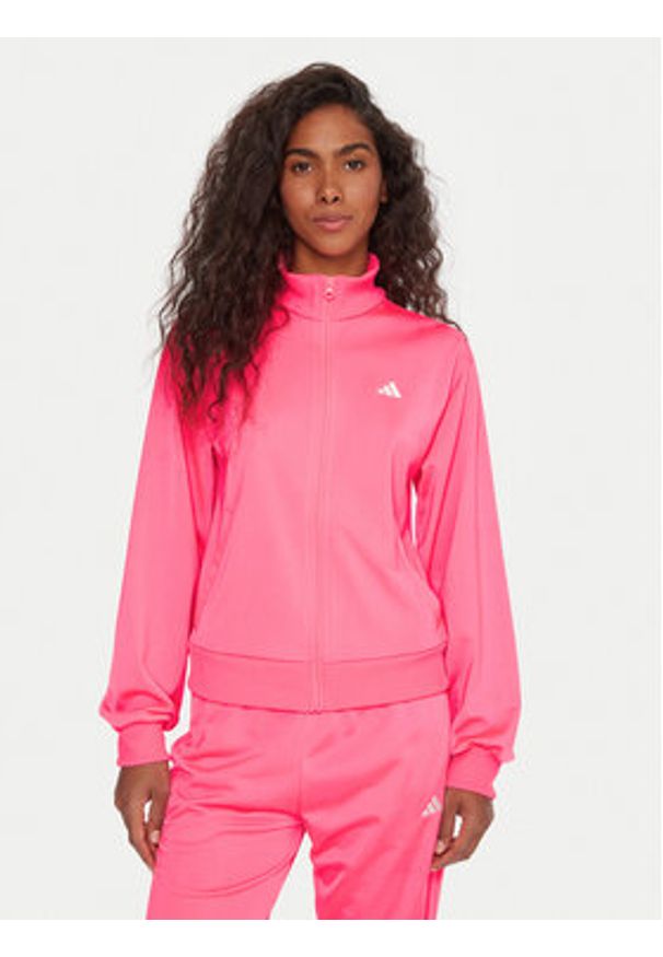 Adidas - adidas Dres Essentials Feel Cozy JX0518 Różowy Regular Fit. Kolor: różowy. Materiał: syntetyk