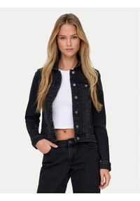 only - ONLY Kurtka jeansowa Wonder 15243147 Czarny Regular Fit. Kolor: czarny. Materiał: bawełna #1