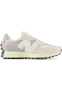 Buty unisex New Balance U327WRB – beżowe. Okazja: na co dzień. Kolor: beżowy. Materiał: zamsz, materiał, skóra, guma. Szerokość cholewki: normalna