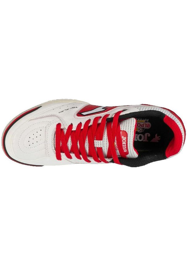 Buty piłkarskie męskie Joma Top Flex IN. Kolor: czerwony, biały, wielokolorowy. Sport: piłka nożna