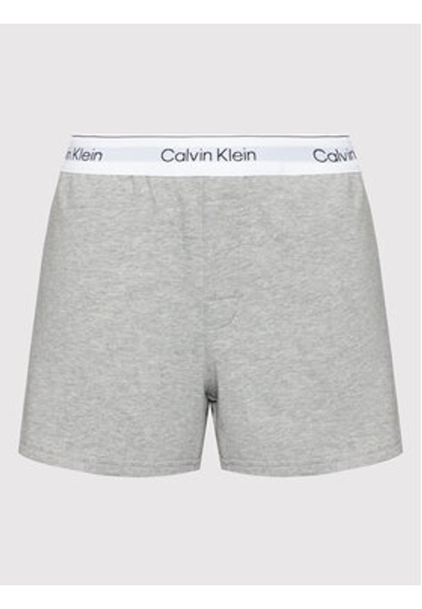 Calvin Klein Underwear Szorty piżamowe 000QS6871E Szary Regular Fit. Kolor: szary. Materiał: bawełna, syntetyk