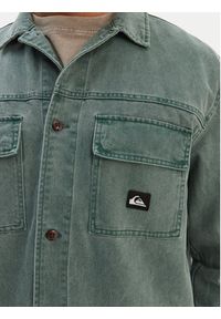 Quiksilver Koszula jeansowa Mohab Washed Twill EQYWT04654 Zielony Oversize. Kolor: zielony. Materiał: bawełna #7