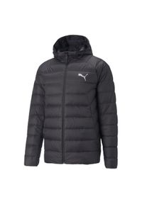 Puma - Męska kurtka puchowa PackLITE PUMA Black. Kolor: biały, wielokolorowy, czarny. Materiał: puch