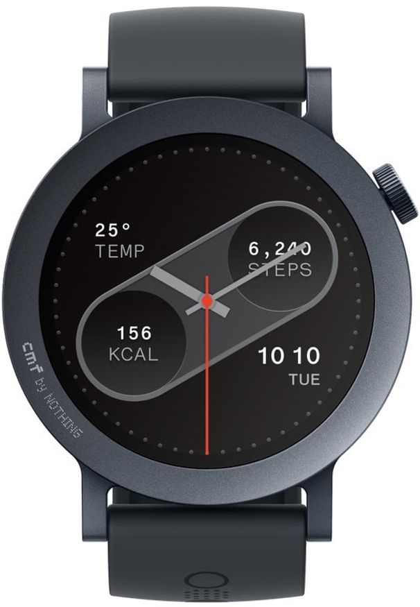 CMF by Nothing Watch Pro 2 smartwatch, dark gray silicone strap. Rodzaj zegarka: smartwatch