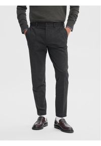 Selected Homme Spodnie materiałowe 16092651 Szary Slim Fit. Kolor: szary. Materiał: wiskoza #1