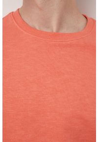 Tom Tailor bluza bawełniana męski kolor pomarańczowy. Okazja: na co dzień. Kolor: pomarańczowy. Materiał: bawełna. Wzór: gładki. Styl: casual #3