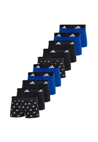 Adidas - Bokserki Active Flex Cotton 10 pak. Kolor: niebieski. Materiał: bawełna, elastan
