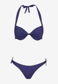 Renee - Granatowy Dwuczęściowy Komplet Bikini Zureviana. Kolor: niebieski