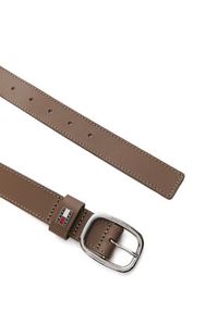 Tommy Jeans Pasek Tjw Oval 3.0 AW0AW15836 Brązowy. Kolor: brązowy. Materiał: skóra #2