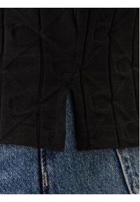 Calvin Klein Polo LV04LE203G Czarny Regular Fit. Typ kołnierza: polo. Kolor: czarny. Materiał: bawełna #5