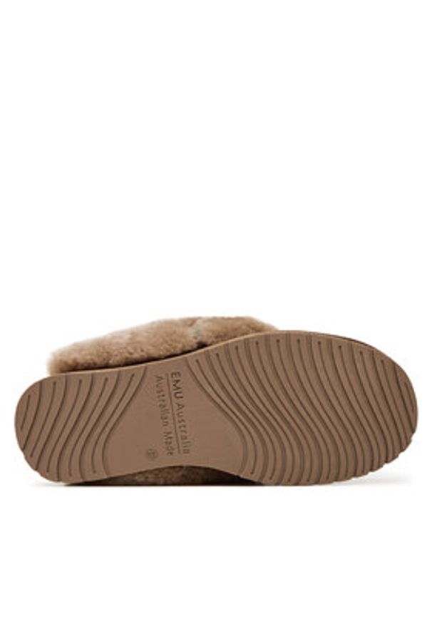 EMU Australia Kapcie Platinum Balzary WP1188 Beżowy. Kolor: beżowy. Materiał: skóra