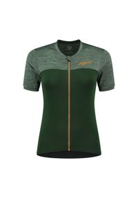 ROGELLI - Damska koszulka kolarska MELANGE z krótkim rękawem. Kolor: zielony. Długość rękawa: krótki rękaw. Długość: krótkie. Sport: kolarstwo #1