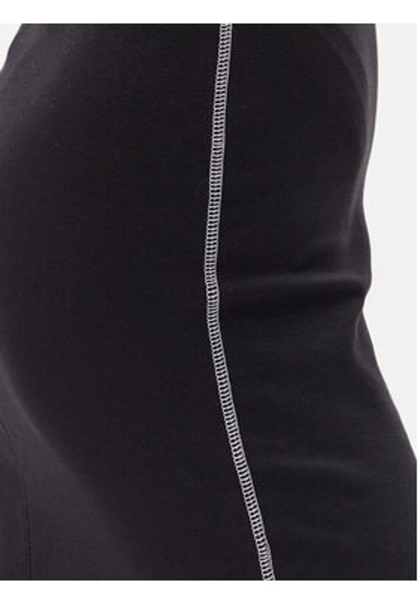 Calvin Klein Jeans Sukienka codzienna LV044C203G Czarny Slim Fit. Okazja: na co dzień. Kolor: czarny. Materiał: bawełna. Typ sukienki: proste. Styl: casual