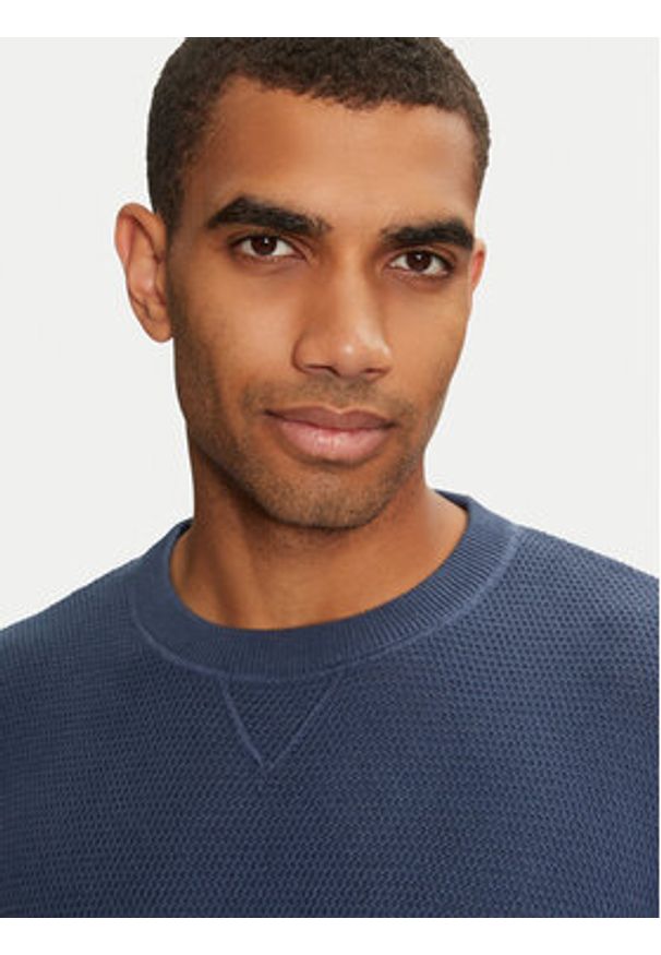 Jack & Jones - Jack&Jones Sweter 12264668 Niebieski Regular Fit. Kolor: niebieski. Materiał: bawełna