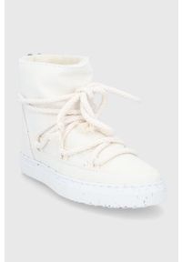 Inuikii Śniegowce kolor biały. Nosek buta: okrągły. Zapięcie: sznurówki. Kolor: biały. Materiał: materiał, guma #3