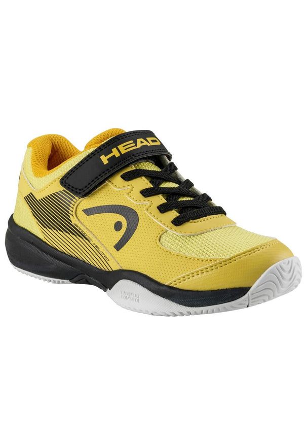 Buty tenisowe dziecięce Head Sprint Velcro 3.0. Kolor: biały, czarny, żółty, wielokolorowy. Sport: bieganie, tenis
