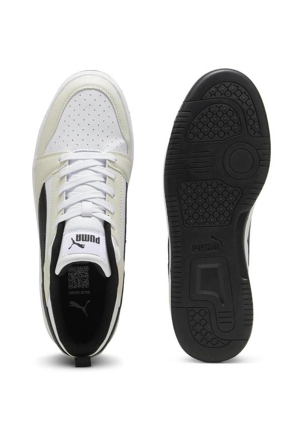 Buty Puma Rebound V6 Low, Dla obu płci. Kolor: beżowy. Materiał: syntetyk, materiał. Szerokość cholewki: normalna. Sport: turystyka piesza