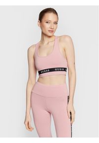 Guess Biustonosz top Aline V2YP12 KABR0 Różowy. Kolor: różowy. Materiał: bawełna