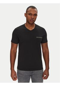 Emporio Armani Underwear Komplet 2 t-shirtów EM000392 AF10779 MC005 Czarny Regular Fit. Kolor: czarny. Materiał: bawełna